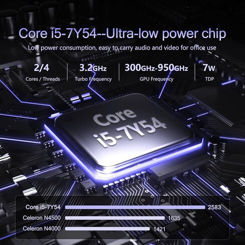 كمبيوتر محمول 2026، معالج Core i5-7Y54 مقاس 15.6 بوصة، كمبيوتر محمول Win 11 Pro، ذاكرة وصول عشوائي 16 جيجابايت، 1 تيرابايت SSD، شاشة 1920 × 1080 FHD 16:9، كمبيوتر محمول مع لوحة مفاتيح بإضاءة خلفية، أجهزة كمبيوتر محمولة للأعمال الطلابية in Kuwait