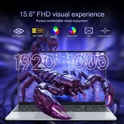 كمبيوتر محمول 2026، معالج Core i5-7Y54 مقاس 15.6 بوصة، كمبيوتر محمول Win 11 Pro، ذاكرة وصول عشوائي 16 جيجابايت، 1 تيرابايت SSD، شاشة 1920 × 1080 FHD 16:9، كمبيوتر محمول مع لوحة مفاتيح بإضاءة خلفية، أجهزة كمبيوتر محمولة للأعمال الطلابية in Kuwait