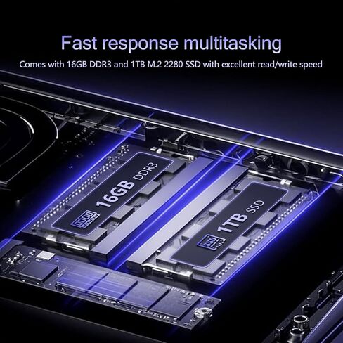 كمبيوتر محمول 2026، معالج Core i5-7Y54 مقاس 15.6 بوصة، كمبيوتر محمول Win 11 Pro، ذاكرة وصول عشوائي 16 جيجابايت، 1 تيرابايت SSD، شاشة 1920 × 1080 FHD 16:9، كمبيوتر محمول مع لوحة مفاتيح بإضاءة خلفية، أجهزة كمبيوتر محمولة للأعمال الطلابية in Kuwait