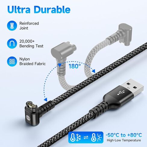 sweguard Garmin Watch Charger Cable Right Angle 4ft for Garmin Approach S70 S62 S60 S42 S40 S12 S10 Replacement Charging Cable Cord Plus a Black Silicone Charger Port Protector Anti Dust Plug in Kuwait