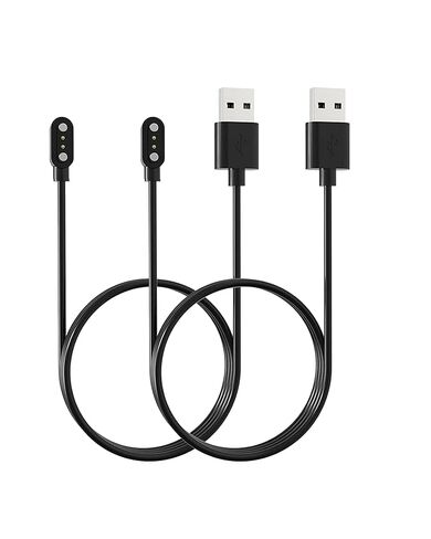[عبوة من قطعتين] كابل شحن USB مغناطيسي لتتبع النشاطات ST-Care، شاحن سلكي 2 دبوس للساعة الذكية. in Kuwait