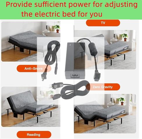 2-Pin 29V AC/DC Adapter for okin serta Adjustable Bed Power Supply Ergomotion Keeson Control Box MC121BS MC120PR MC120BS MC232 MC232FB MC232SC CU380 CB01SP Charger Cord PSU Replacement Kit in Kuwait