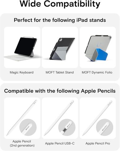 MOFT Snap Tablet Case for iPad Pro 11" (M5/M4) with Pencil Holder, Magic Keyboard Compatible, Slim Lightweight Magnetic Case, Connect to Versatile Snap Stands in Kuwait