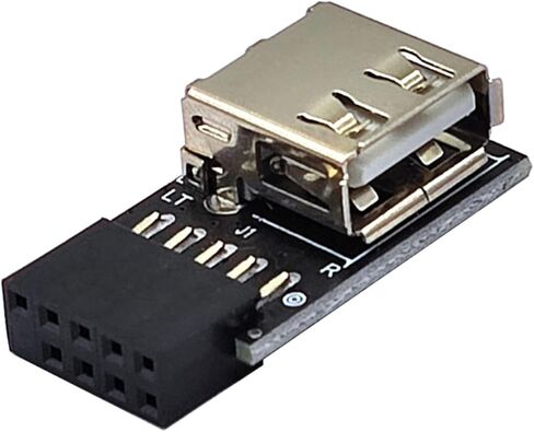 محول توسيع منفذ USB 9 PIN إلى USB 2.0 أنثى لسطح المكتب 1.1 لجهاز الاستقبال محول أنثى in Kuwait
