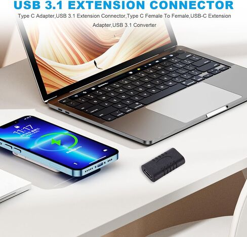 USB 3.1 Type C Female to Female USB-C Extension Connector Adapter for Laptop Converter for Tablet Phone in Kuwait
