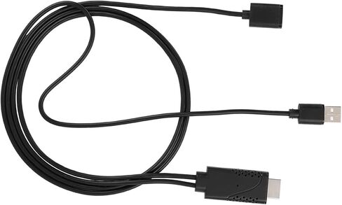 كابل محول USB أنثى إلى ذكر 2 في 1 التوصيل والتشغيل 1080P USB محول للهاتف إلى شاشة التلفزيون مع شريحة فك تشفير مدمجة حافظة ABS إشارة ثابتة in Kuwait