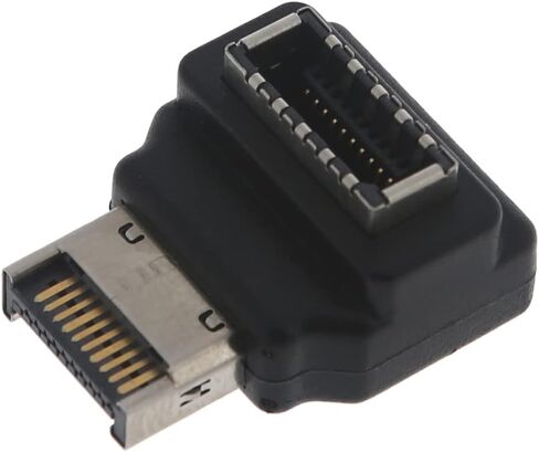 محول زاوية 90 درجة للكمبيوتر USB 3.1 Type-E أنثى إلى Type-E ذكر مضاد للأكسدة موصلات ومحولات الكمبيوتر in Kuwait