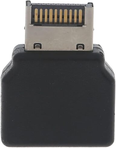 محول زاوية 90 درجة للكمبيوتر USB 3.1 Type-E أنثى إلى Type-E ذكر مضاد للأكسدة موصلات ومحولات الكمبيوتر in Kuwait