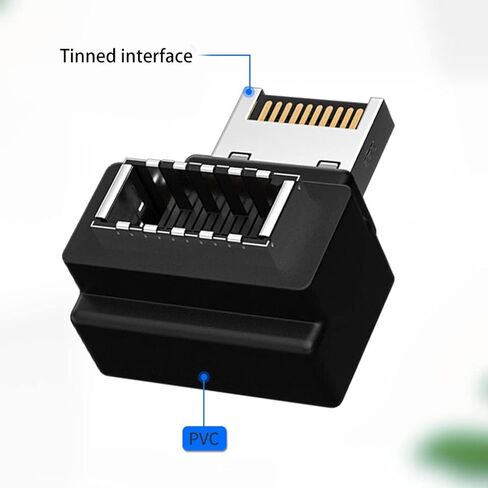 محول زاوية 90 درجة للكمبيوتر USB 3.1 Type-E أنثى إلى Type-E ذكر مضاد للأكسدة موصلات ومحولات الكمبيوتر in Kuwait