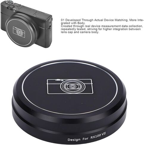ciciglow 56mm Lens Cap Cover for RX100 M6 M7, for ZV1/ZV1 M2/SX710/720/730/740, Camera Lens Cover with Flocking Ring, Dust Proof, Anti Fingerprint in Kuwait