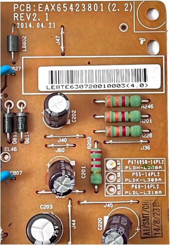 لوحة طاقة التلفزيون EAX65423801 (2.2) P474950-14PL2، متوافقة مع LG، 55LY340H-UA 50LF6100-UA، لوحة طاقة التلفزيون in Kuwait