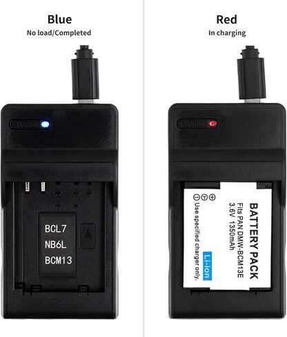 Norifon DMW-BCM13 USB Charger for Panasonic DMC-TZ55, DMC-TZ60, DMC-TZ61, Lumix DMC-FT5, DMC-TS5, DMC-TZ70, DMC-ZS40, DMC-ZS50 Camera and More in Kuwait