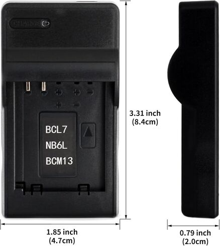 Norifon DMW-BCM13 USB Charger for Panasonic DMC-TZ55, DMC-TZ60, DMC-TZ61, Lumix DMC-FT5, DMC-TS5, DMC-TZ70, DMC-ZS40, DMC-ZS50 Camera and More in Kuwait
