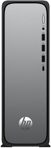 HP OmniDesk Slim Desktop PC, Intel Core i3-13100, 8GB RAM, 256GB SSD, Intel UHD Graphics 710, Windows 11 Home, Meteor Silver, S03-0034 (2025) (Renewed) in Kuwait