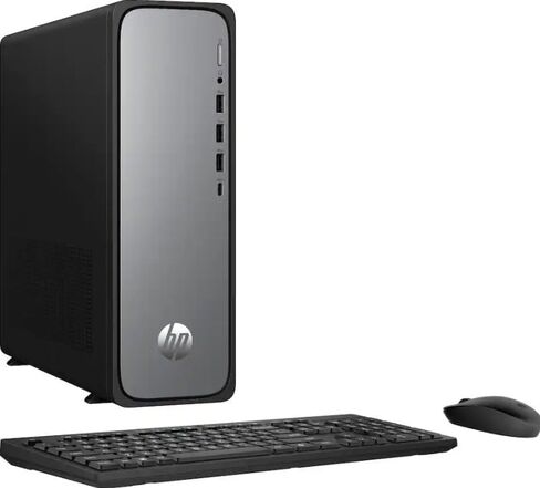HP OmniDesk Slim Desktop PC, Intel Core i3-13100, 8GB RAM, 256GB SSD, Intel UHD Graphics 710, Windows 11 Home, Meteor Silver, S03-0034 (2025) (Renewed) in Kuwait
