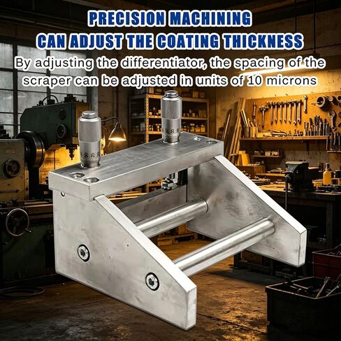 Adjustable Film Applicator Coater, Micrometer Wet Film Preparation Device, Precise Film Coating, 0-3500μm Adjustable, Clear Scale, for Research Industries in Kuwait
