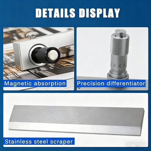Adjustable Film Applicator Coater, Micrometer Wet Film Preparation Device, Precise Film Coating, 0-3500μm Adjustable, Clear Scale, for Research Industries in Kuwait