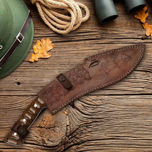 Kukri Machete Knife with Sheath Full Tang- Fixed Blade Cool Tool for Outdoor Camping- Best Handmade Gift for Men in Kuwait