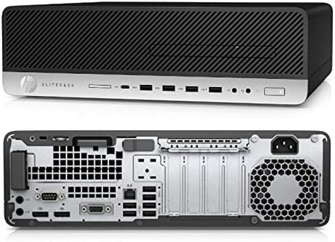 HP EliteDesk 800 G3 SFF Desktop Computer PC, Intel Core i7-6700, 8 GB RAM, 256 GB SSD, Displayport, Wi-Fi, Keyboard and Mouse, Windows 11 Pro (Renewed) in Kuwait
