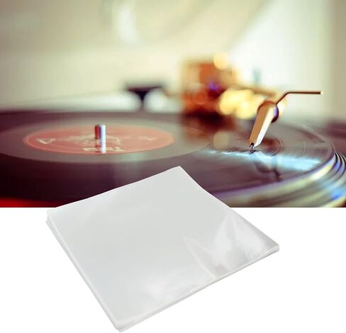 50Pcs Record Sleeves Plastic Resealable Non Adhesive Outer Cover for 12in 1L40 or Smaller Practical Record SleevesPlastic SleevesResealable SleevesPlastic Outer in Kuwait