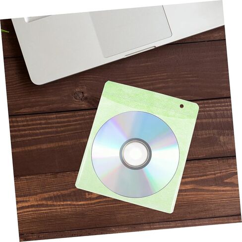 Balacoo 200pcs Plastic DVD Sleeve CD Storage Bag 12cm Media Storage Protector Sleeve for Car and Home Use Economic Random Color in Kuwait