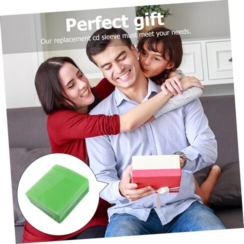 Cabilock 200pcs Plastic CD DVD Sleeves Storage Bags 12cm Portable Pp Media Keeper Sleeves for Car and Home Use Random Color in Kuwait