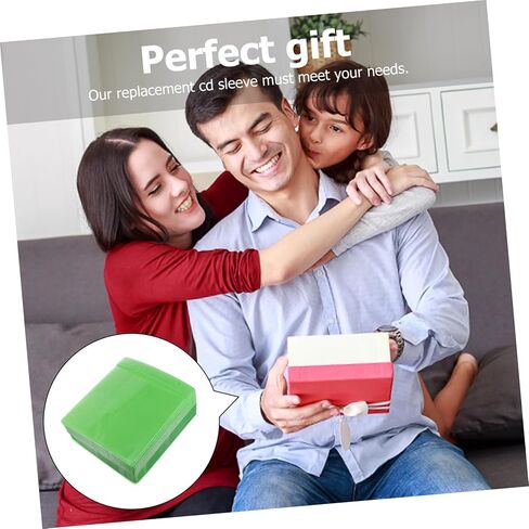 SEWACC 200pcs Plastic Sleeves for CD DVD Storage, 12cm Reusable Media Protection Bag, Portable Disc Keeper for Car and Home Use Random Color in Kuwait