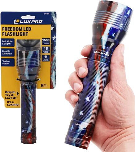 LUXPRO LED Freedom Flashlight - 1500 Lumens Tactical Flashlight for Outdoors, Emergency, Camping & Backpacking - LP1250 in Kuwait