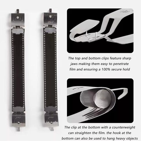 Photographic Film Air Drying Darkroom Processing Equipment 120 135 35mm Sheet Film Stainless Steel Clamp Photo Drying Clip in Kuwait