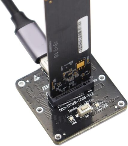 M.2 to USB3.1 Type-C Adapter Card Expansion Card Converter Board JMS583 Main Control Chip for 2230-22110 M.2 SSD, 4.1x4.1x0.77cm in Kuwait