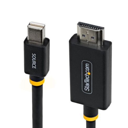 StarTech 6ft (1.8m) Mini DisplayPort to HDMI Adapter Cable, 4K 60Hz with HBR3/HDCP 2.3/DPCP, MDP to HDMI 2.0 Cable, Active Video Converter in Kuwait