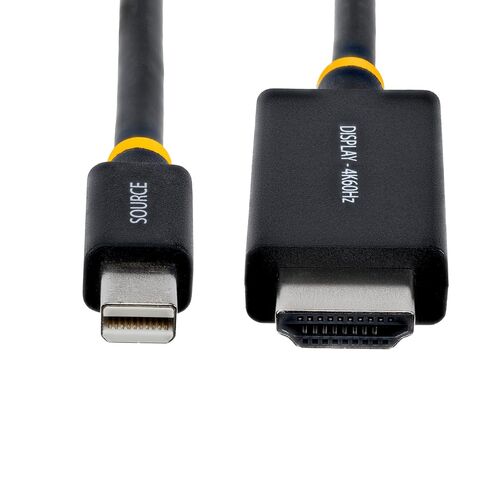 StarTech 6ft (1.8m) Mini DisplayPort to HDMI Adapter Cable, 4K 60Hz with HBR3/HDCP 2.3/DPCP, MDP to HDMI 2.0 Cable, Active Video Converter in Kuwait
