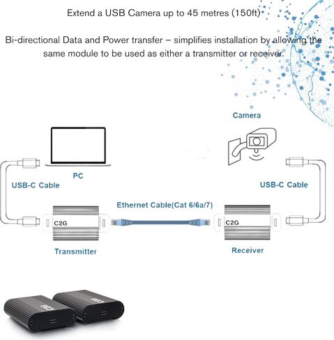 C2G Superbooster® USB Camera Extender Over Cat Box to Box Kit in Kuwait