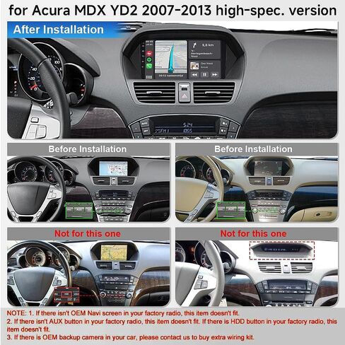 ASURE Car Stereo Radio for Acura MDX 2007-2013 - 9 Inch Android Head Unit with Wireless CarPlay Android Auto, Bluetooth, GPS Navigation Unit - 1280x800 Touch Screen Upgrade for Acura MDX in Kuwait