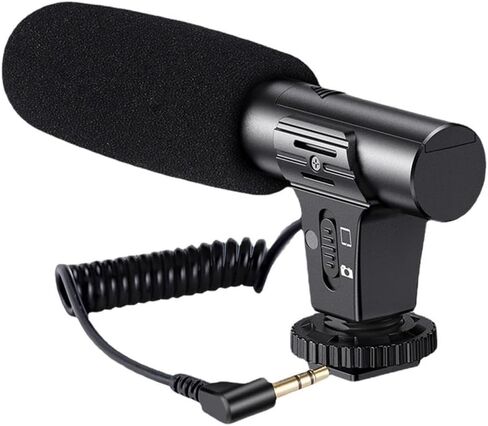 Camera Microphone Easy to Install Versatile Accessory Portable Durability Practical Premium Video Recording Mic Professional in Kuwait