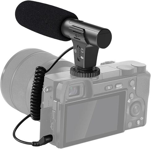 Camera Microphone Easy to Install Versatile Accessory Portable Durability Practical Premium Video Recording Mic Professional in Kuwait