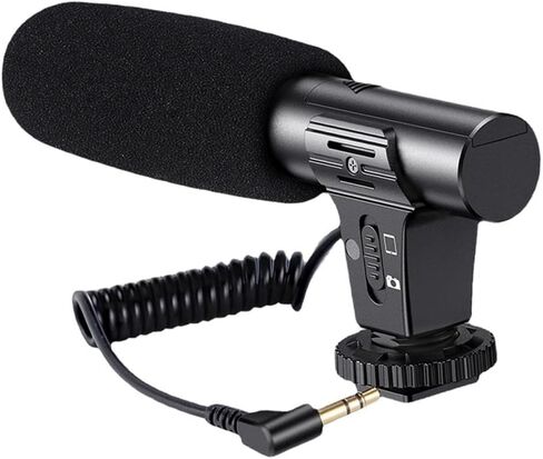 Camera Microphone Easy to Install Versatile Accessory Portable Durability Practical Premium Video Recording Mic Professional in Kuwait