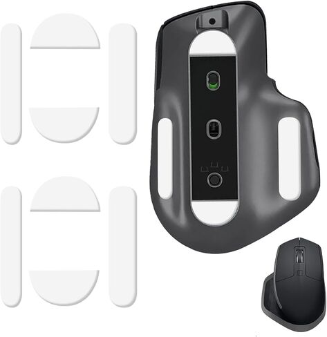 مجموعتان من زلاجات ماوس الثلج اللاسلكية MX Master 3S، أقدام بديلة PTFE متوافقة مع ماوس Logitech MX Master 3S اللاسلكي، وسادة تزلج ناعمة ومتينة (0.7 مم/أبيض) in Kuwait