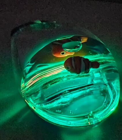 Clown Fish Aqua Mouse RGB - ماوس بلوتوث لاسلكي وماوس USB، قابل لإعادة الشحن، مصابيح LED، Frutiger Aero Aesthetic in Kuwait