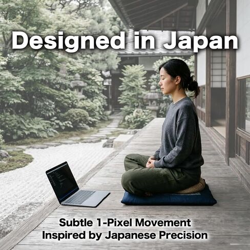 Mouse Jiggler Undetectable – Japan-Designed with Touch Switch, USB Mouse Mover, 1-Pixel Subtle Movement, Plug & Play, No Software in Kuwait