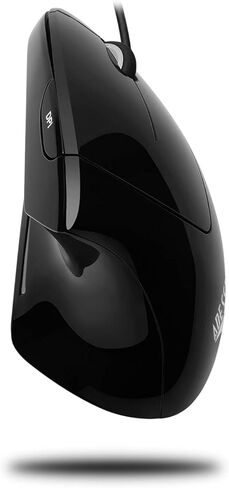 Adesso iMouse E1 - ماوس رأسي مريح مضاء - بصري - كابل - أسود لامع - USB - 1600 نقطة في البوصة - عجلة التمرير - 6 أزرار - اليد اليمنى فقط - IMOUSE E1 in Kuwait