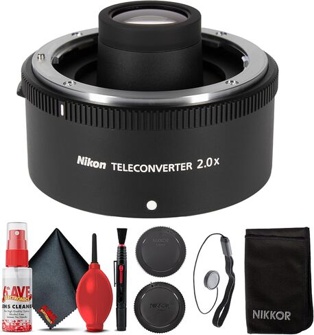 Nikon Z Teleconverter TC-2x, Z-Mount 2.0X Magnification, Autofocus, VR & Metering Support, Weather-Sealed Optical Extender Bundle with Cleaning Kit in Kuwait