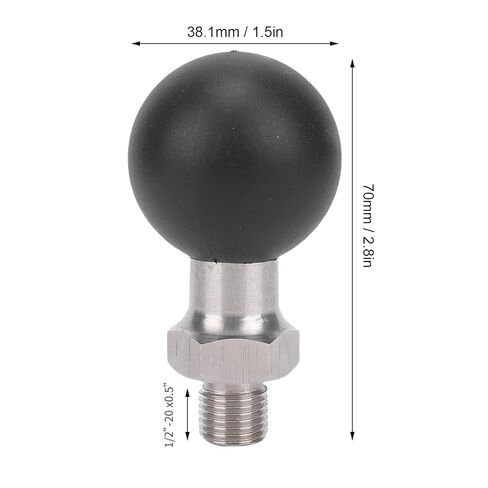 Zerodis Ball Head Mount 1.5 Inch Rubber Ball Head for Enhanced Stability 360 Rotation with Connecting Rod and Base Travel Personal Care in Kuwait