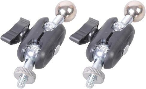 2Pcs Adjustable 17.4mm Ball Heads 1/4" 20 UNCs Male Thread Quick Mechanism for Camera Accessories and Tablet Mounts Camera Ball Adapters in Kuwait