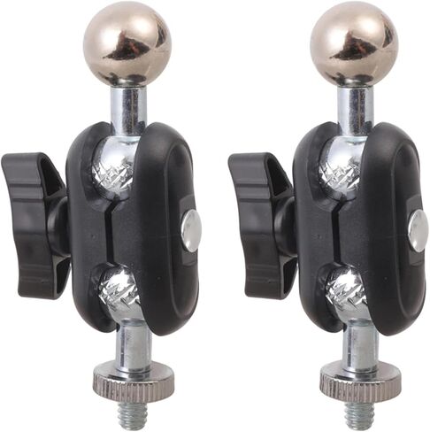 2Pcs Adjustable 17.4mm Ball Heads 1/4" 20 UNCs Male Thread Quick Mechanism for Camera Accessories and Tablet Mounts Camera Ball Adapters in Kuwait