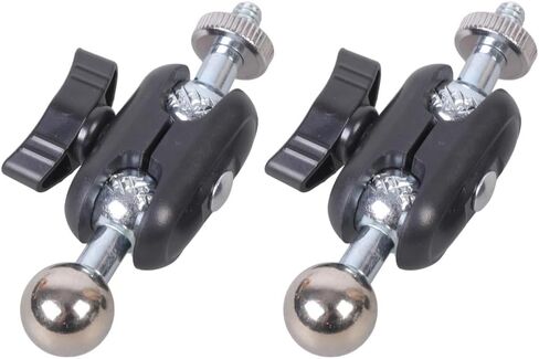 2Pcs Adjustable 17.4mm Ball Heads 1/4" 20 UNCs Male Thread Quick Mechanism for Camera Accessories and Tablet Mounts Camera Ball Adapters in Kuwait