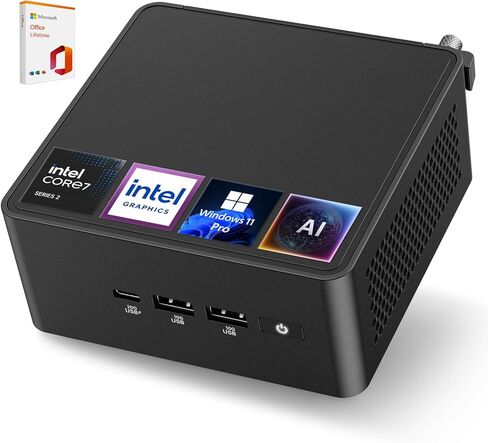 كمبيوتر ASUS NUC 15 Pro طويل القامة، Intel Core 7 240H (10C/16T، حتى 5.2 جيجاهرتز)، ذاكرة الوصول العشوائي DDR5 سعة 32 جيجابايت، 1 تيرابايت SSD، سطح مكتب صغير عالي الأداء للذكاء الاصطناعي ومحطة العمل، Thunderbolt 4، WiFi 7، Quad 4K/8K، Win 11 Pro in Kuwait