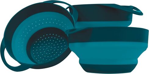 AR Adventure Ready Flat Pack Collapsible Bowls & Strainer Set for Hiking, Camping & Travel in Kuwait