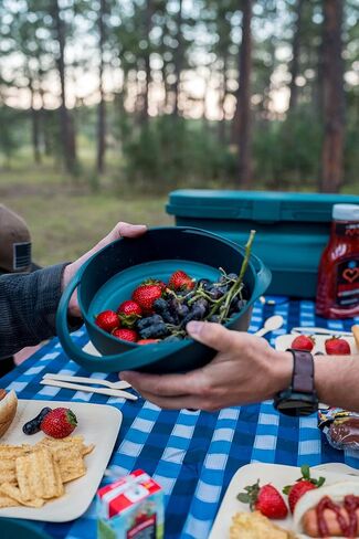 AR Adventure Ready Flat Pack Collapsible Bowls & Strainer Set for Hiking, Camping & Travel in Kuwait