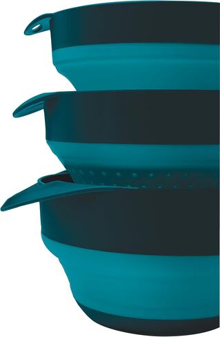 AR Adventure Ready Flat Pack Collapsible Bowls & Strainer Set for Hiking, Camping & Travel in Kuwait